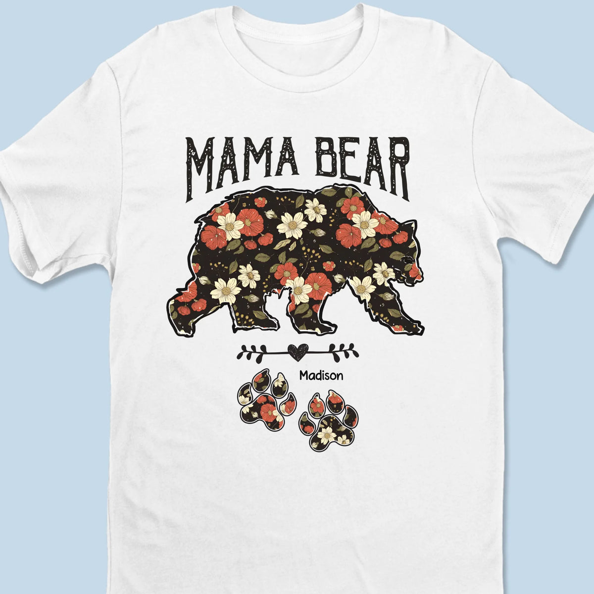 A Mother’s Love Is Fierce -  Family Personalized Custom Unisex T-shirt, Premium T-shirt, Hoodie - Mother's Day Gift For Mom, Grandma