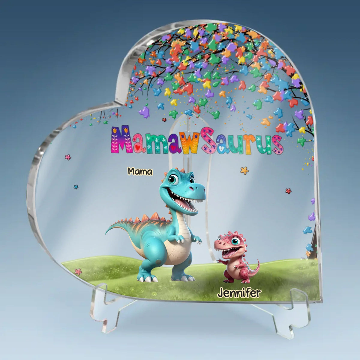 Your Love Is My Greatest Gift - Family Personalized Custom Heart Shaped Acrylic Plaque - Mother's Day, Gift For Mom, Grandma