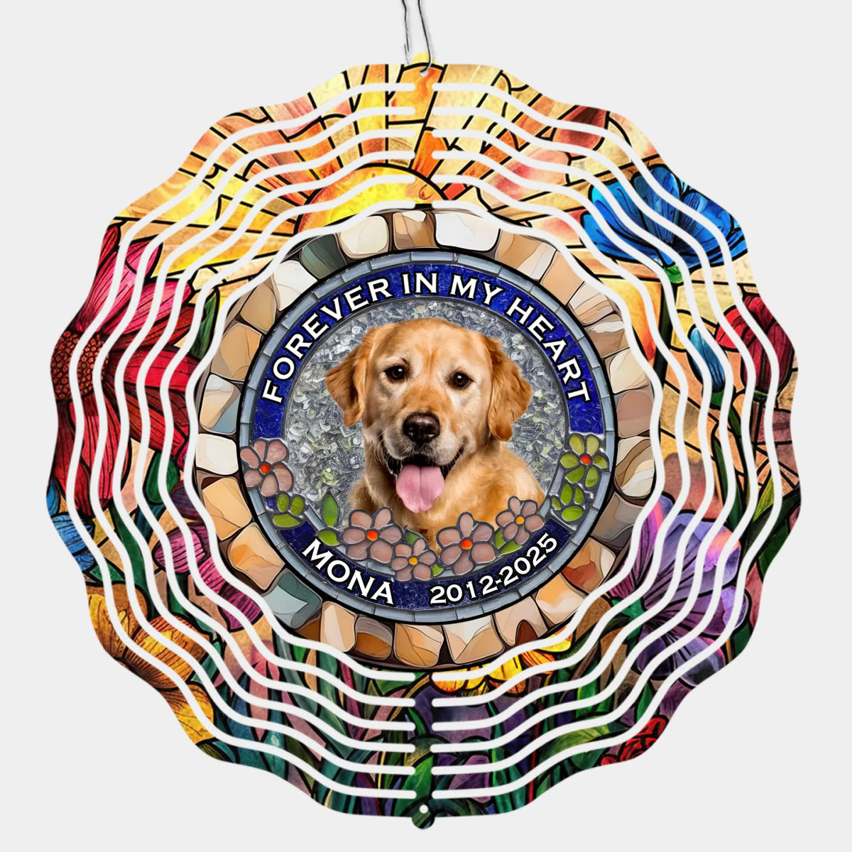 Custom Photo I'm Always With You - Memorial Personalized Custom Wind Spinner - Sympathy Gift For Pet Owners, Pet Lovers