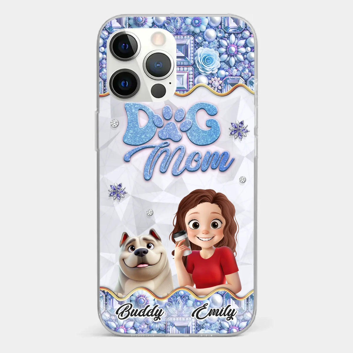 My Dog, My Family - Dog Personalized Custom Clear Phone Case - Gift For Pet Owners, Pet Lovers