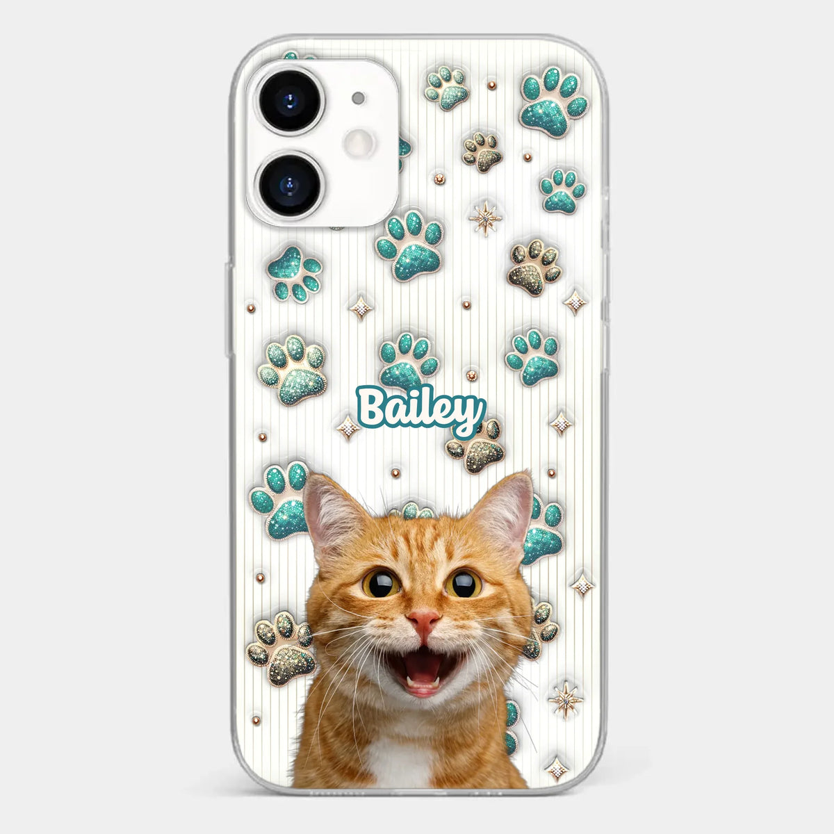 Custom Photo Cuteness Overload In Every Call - Dog & Cat Personalized Custom 3D Inflated Effect Printed Clear Phone Case - Gift For Pet Owners, Pet Lover
