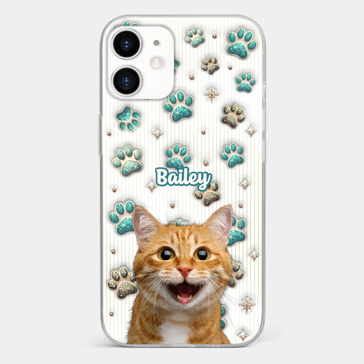 Custom Photo Cuteness Overload In Every Call - Dog & Cat Personalized Custom 3D Inflated Effect Printed Clear Phone Case - Gift For Pet Owners, Pet Lover