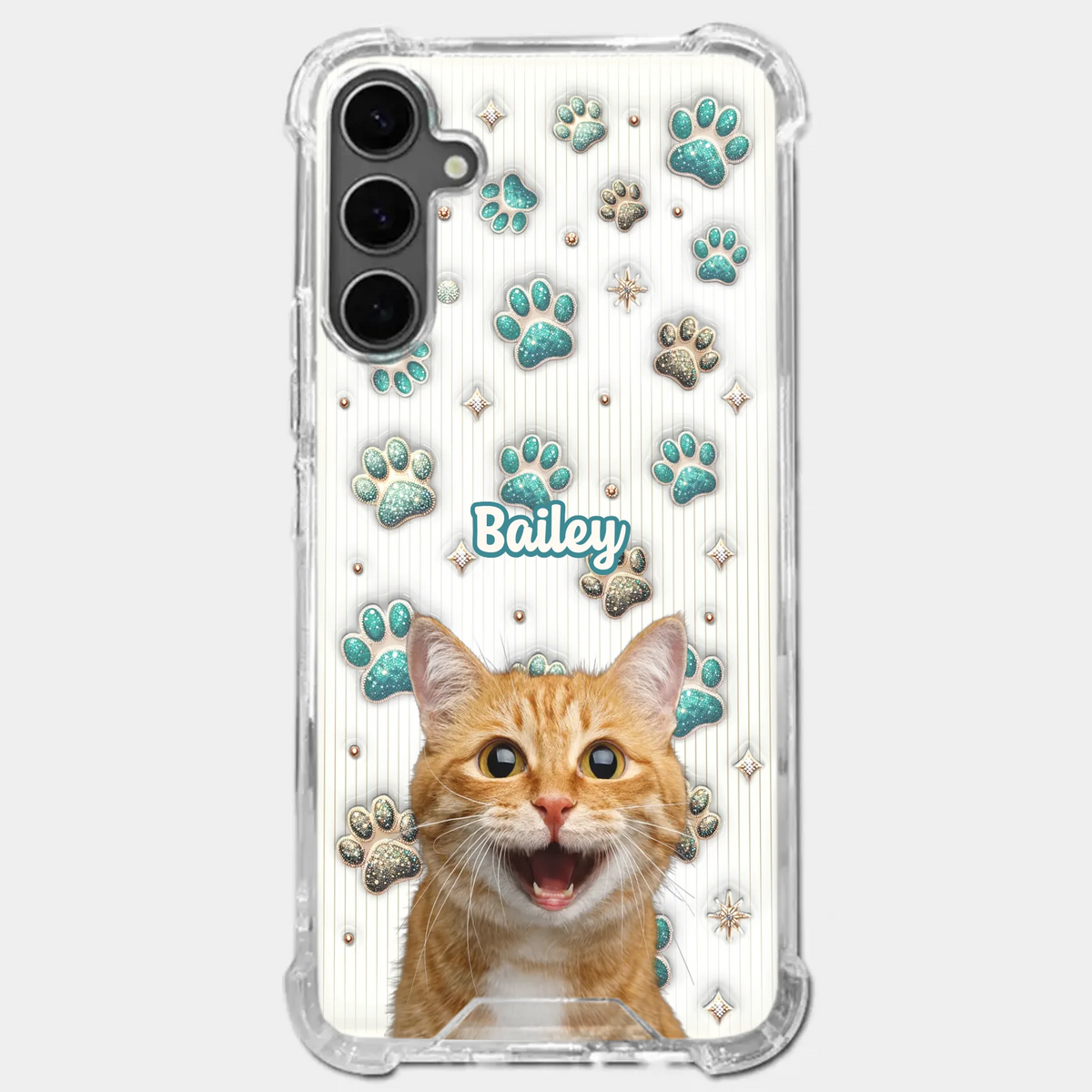 Custom Photo Cuteness Overload In Every Call - Dog & Cat Personalized Custom 3D Inflated Effect Printed Clear Phone Case - Gift For Pet Owners, Pet Lover