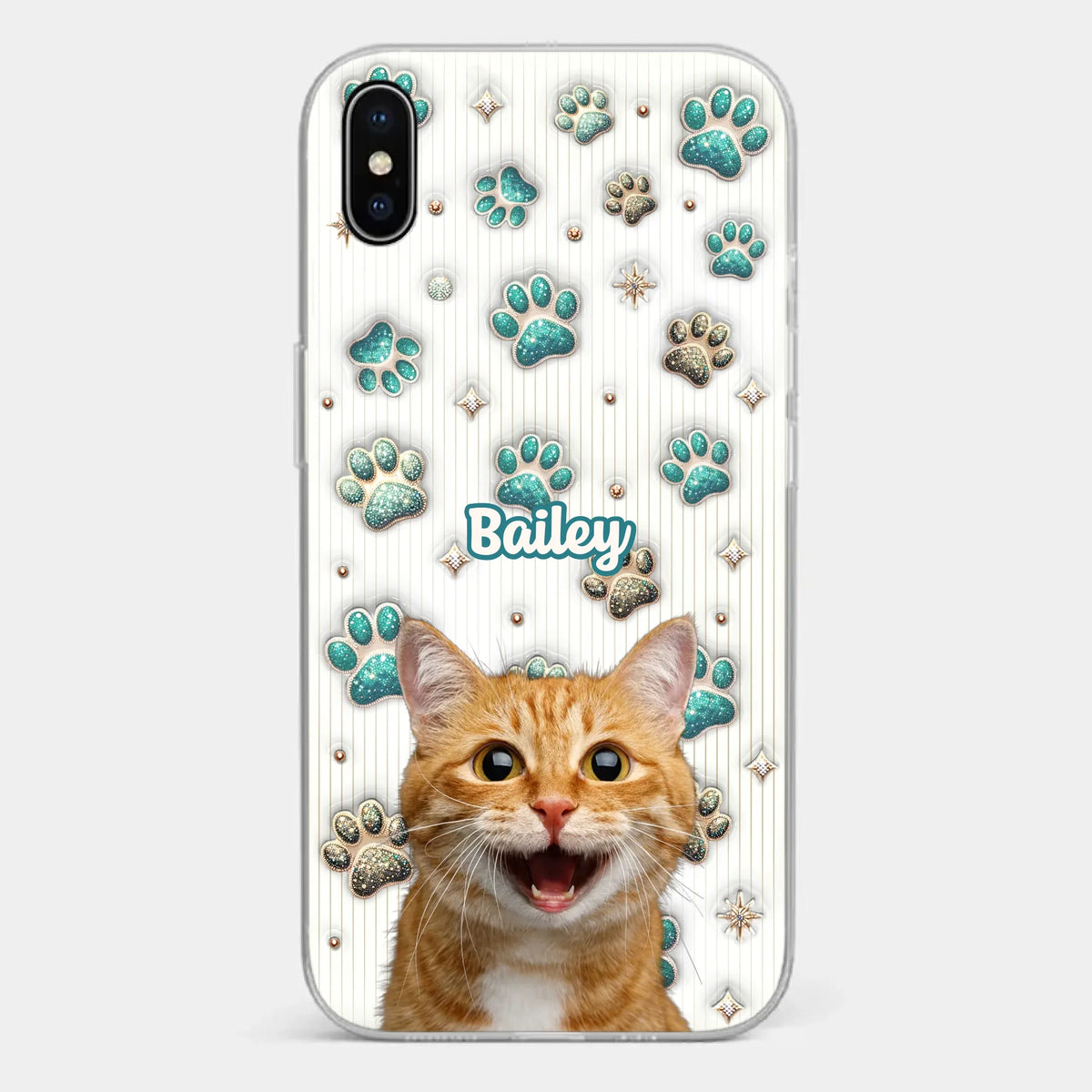 Custom Photo Cuteness Overload In Every Call - Dog & Cat Personalized Custom 3D Inflated Effect Printed Clear Phone Case - Gift For Pet Owners, Pet Lover
