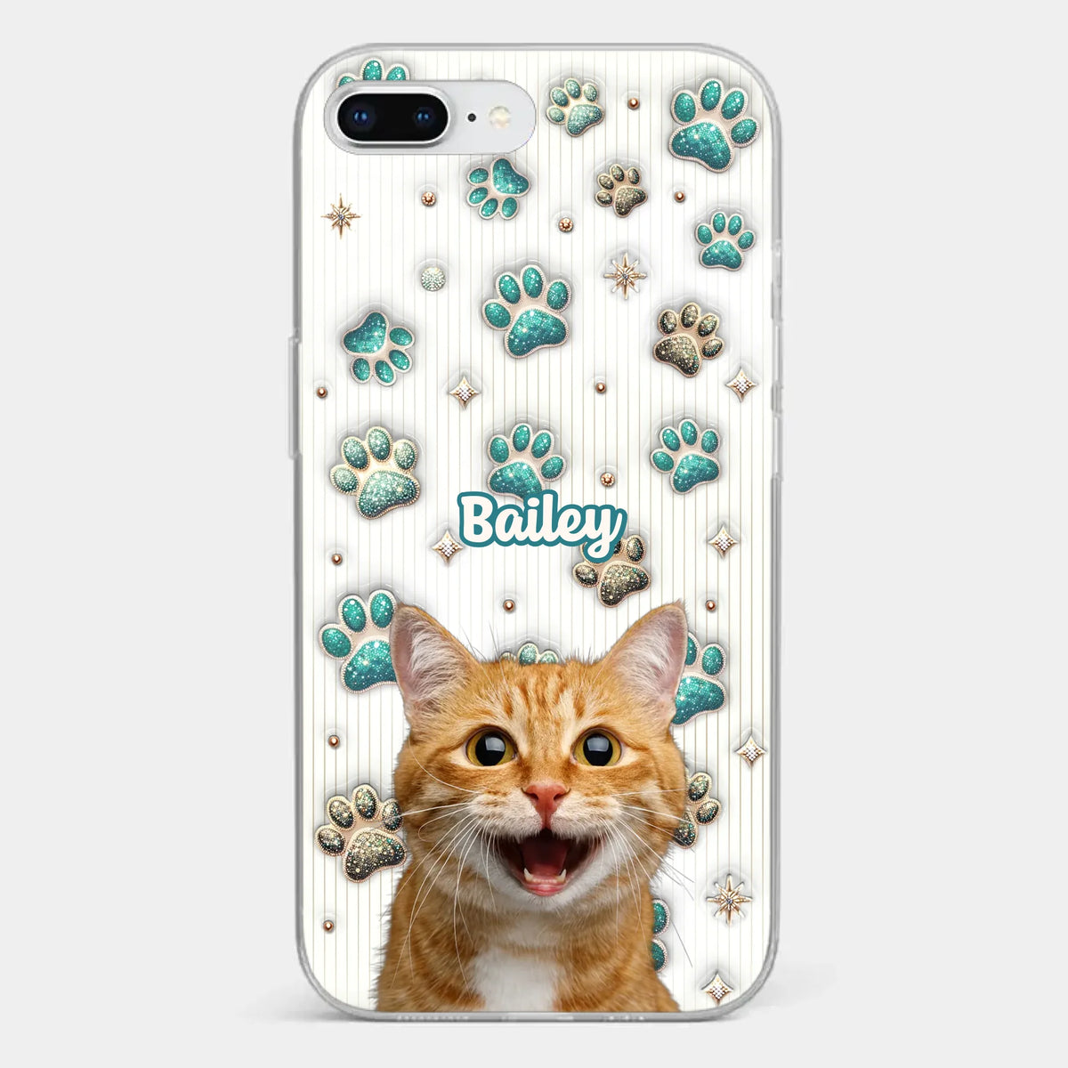 Custom Photo Cuteness Overload In Every Call - Dog & Cat Personalized Custom 3D Inflated Effect Printed Clear Phone Case - Gift For Pet Owners, Pet Lover