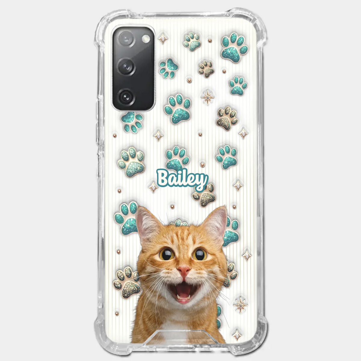 Custom Photo Cuteness Overload In Every Call - Dog & Cat Personalized Custom 3D Inflated Effect Printed Clear Phone Case - Gift For Pet Owners, Pet Lover