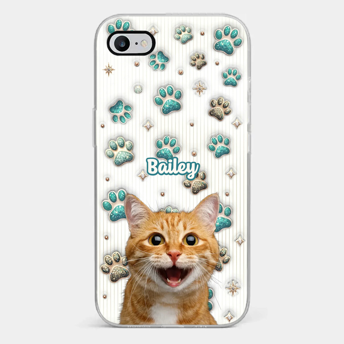 Custom Photo Cuteness Overload In Every Call - Dog & Cat Personalized Custom 3D Inflated Effect Printed Clear Phone Case - Gift For Pet Owners, Pet Lover
