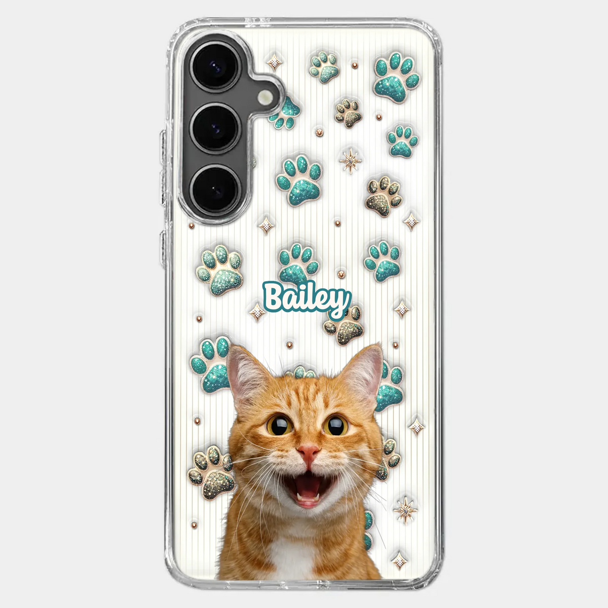 Custom Photo Cuteness Overload In Every Call - Dog & Cat Personalized Custom 3D Inflated Effect Printed Clear Phone Case - Gift For Pet Owners, Pet Lover