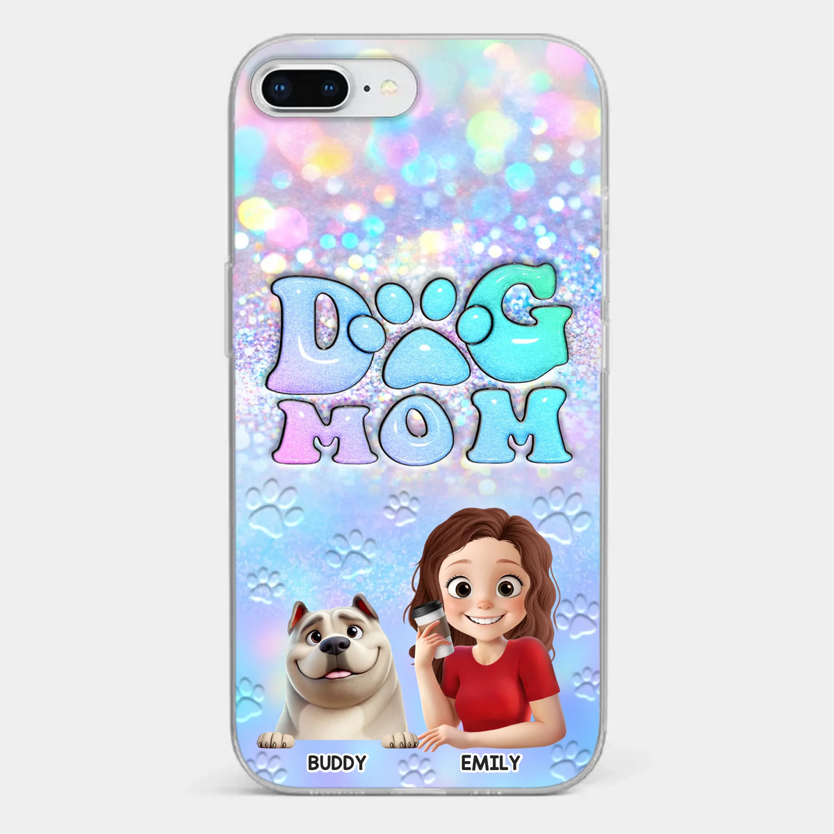 She’s The Mom, I’m The Boss - Dog Personalized Custom Clear Phone Case - Mother's Day, Gift For Pet Owners, Pet Lovers