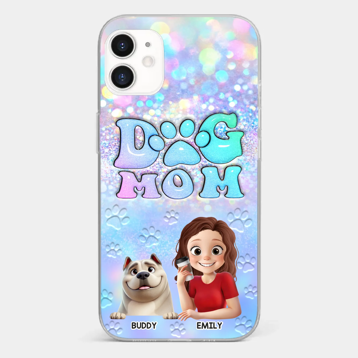 She’s The Mom, I’m The Boss - Dog Personalized Custom Clear Phone Case - Mother's Day, Gift For Pet Owners, Pet Lovers