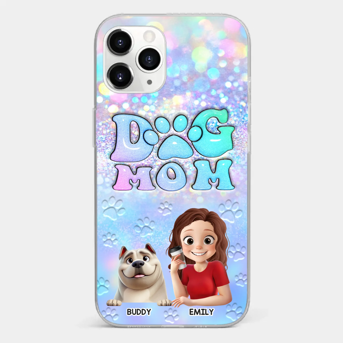 She’s The Mom, I’m The Boss - Dog Personalized Custom Clear Phone Case - Mother's Day, Gift For Pet Owners, Pet Lovers