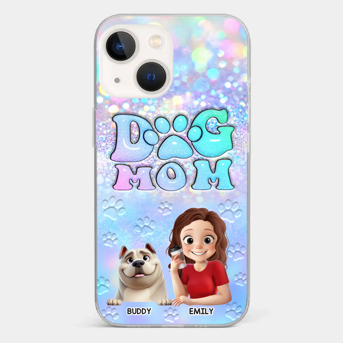 She’s The Mom, I’m The Boss - Dog Personalized Custom Clear Phone Case - Mother's Day, Gift For Pet Owners, Pet Lovers