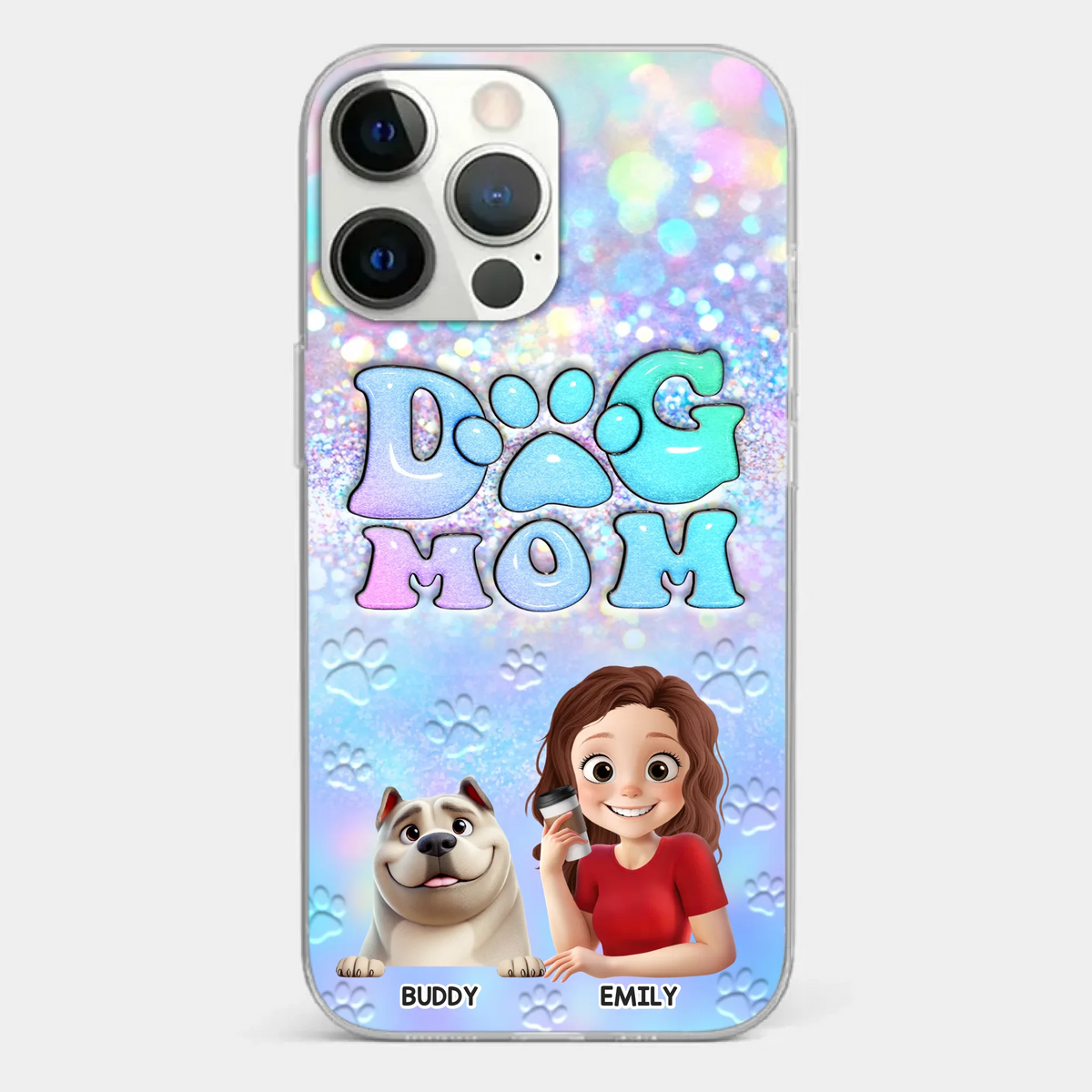 She’s The Mom, I’m The Boss - Dog Personalized Custom Clear Phone Case - Mother's Day, Gift For Pet Owners, Pet Lovers