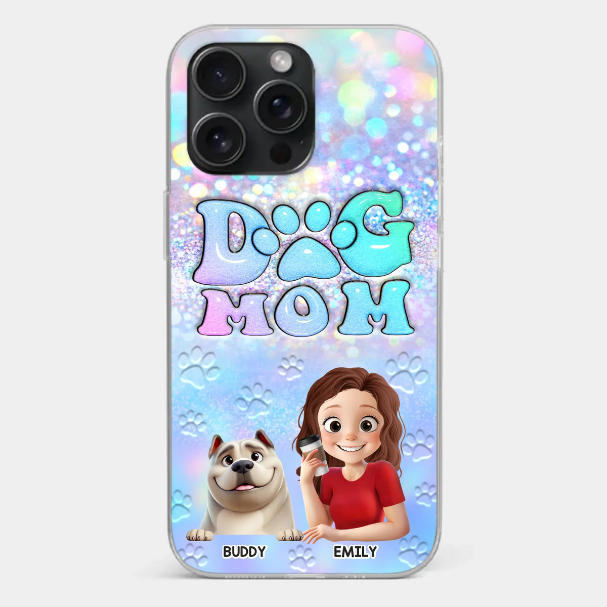 She’s The Mom, I’m The Boss - Dog Personalized Custom Clear Phone Case - Mother's Day, Gift For Pet Owners, Pet Lovers