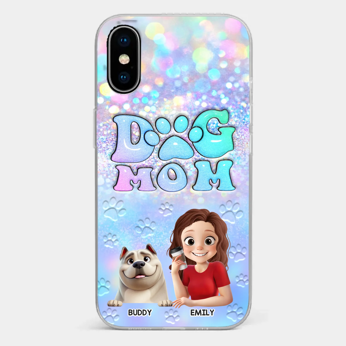 She’s The Mom, I’m The Boss - Dog Personalized Custom Clear Phone Case - Mother's Day, Gift For Pet Owners, Pet Lovers