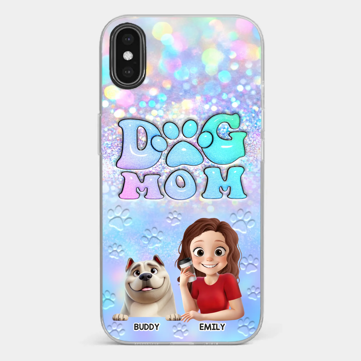 She’s The Mom, I’m The Boss - Dog Personalized Custom Clear Phone Case - Mother's Day, Gift For Pet Owners, Pet Lovers