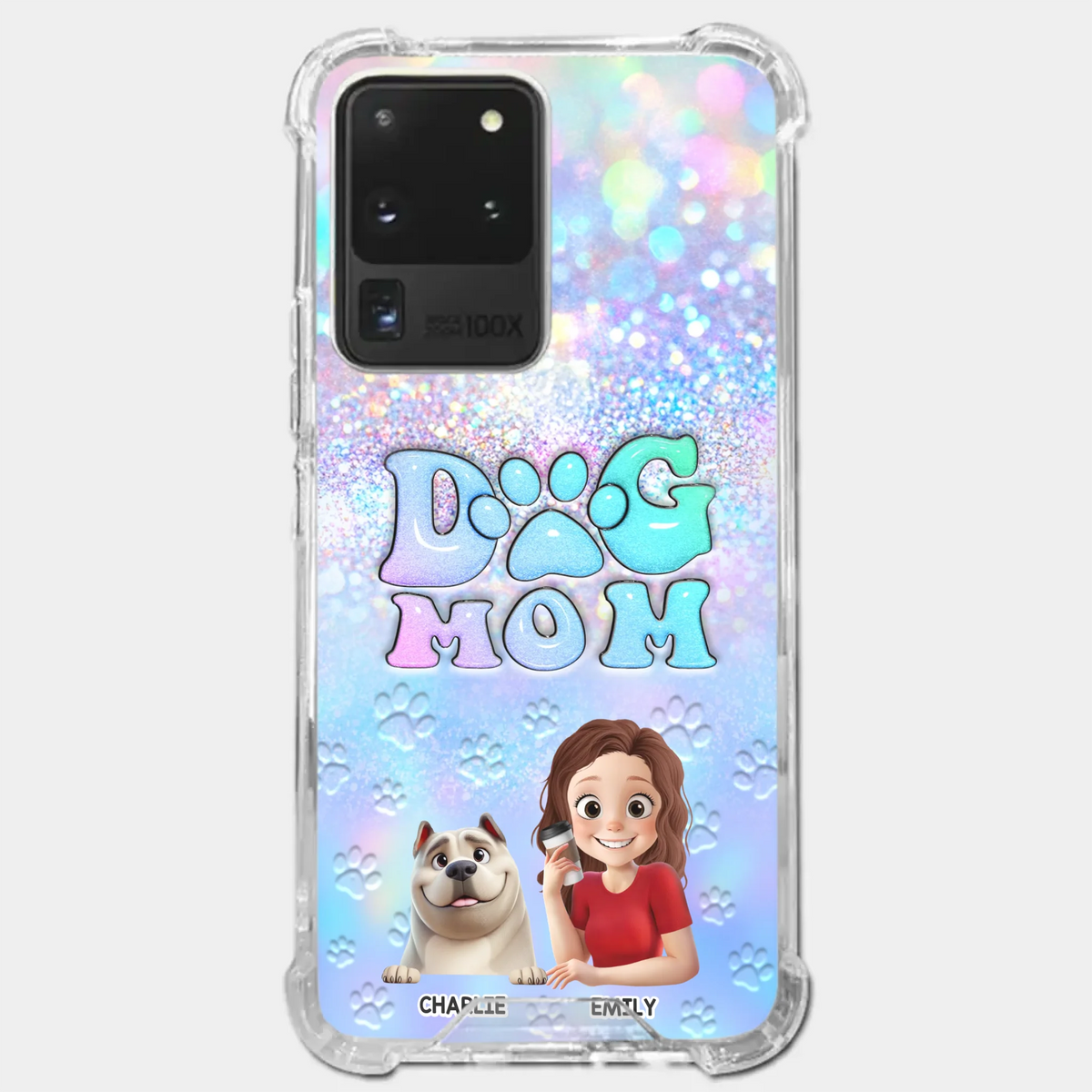 She’s The Mom, I’m The Boss - Dog Personalized Custom Clear Phone Case - Mother's Day, Gift For Pet Owners, Pet Lovers