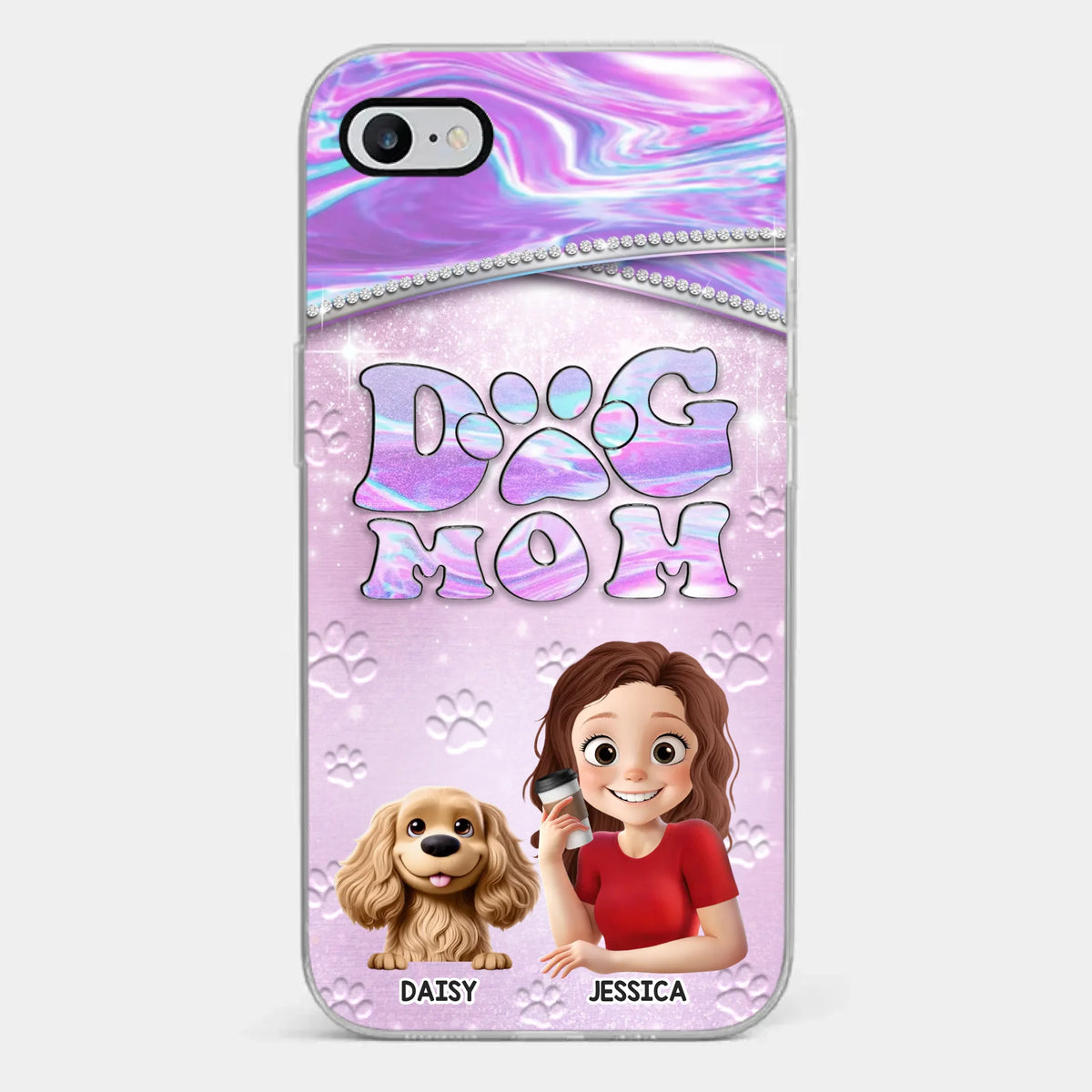 Dog Mom Mode, Always On - Dog Personalized Custom Clear Phone Case - Mother's Day, Gift For Pet Owners, Pet Lovers