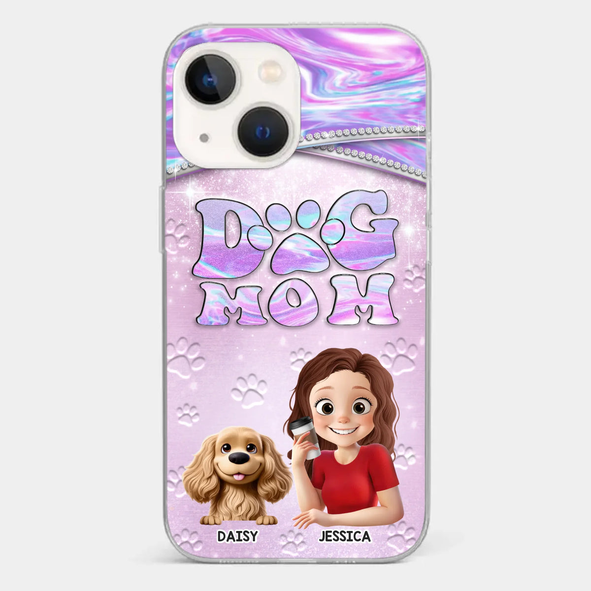 Dog Mom Mode, Always On - Dog Personalized Custom Clear Phone Case - Mother's Day, Gift For Pet Owners, Pet Lovers