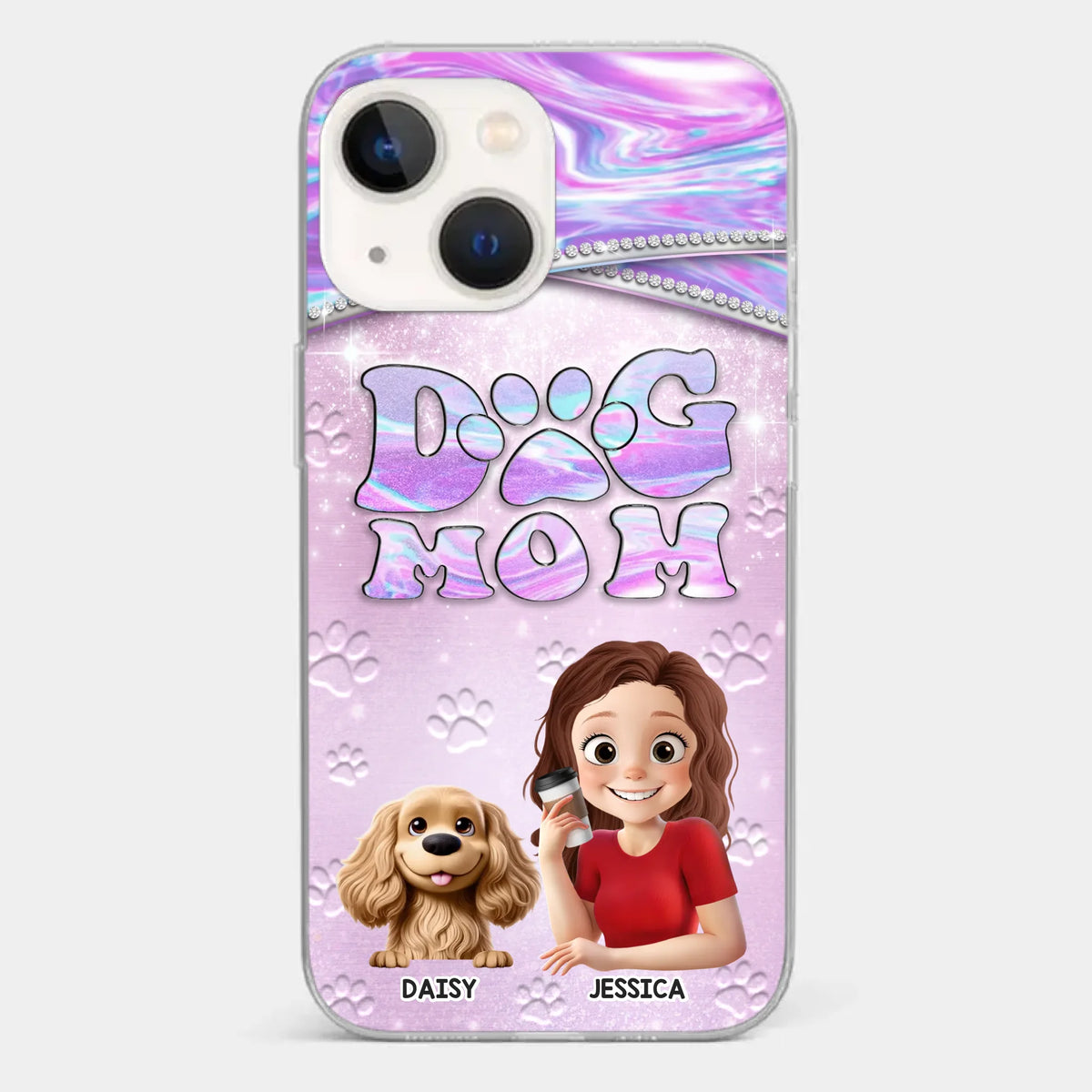 Dog Mom Mode, Always On - Dog Personalized Custom Clear Phone Case - Mother's Day, Gift For Pet Owners, Pet Lovers