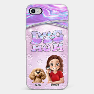 Dog Mom Mode, Always On - Dog Personalized Custom Clear Phone Case - Mother's Day, Gift For Pet Owners, Pet Lovers