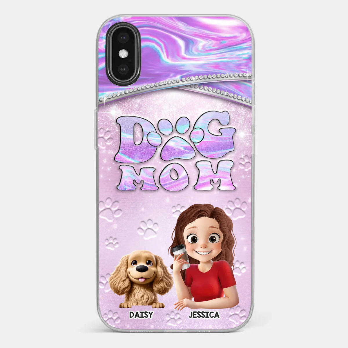 Dog Mom Mode, Always On - Dog Personalized Custom Clear Phone Case - Mother's Day, Gift For Pet Owners, Pet Lovers
