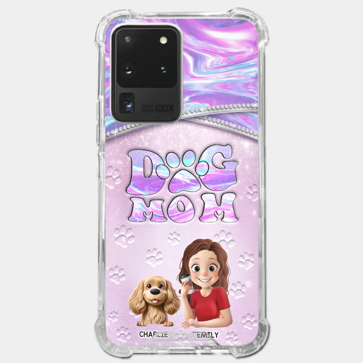 Dog Mom Mode, Always On - Dog Personalized Custom Clear Phone Case - Mother's Day, Gift For Pet Owners, Pet Lovers