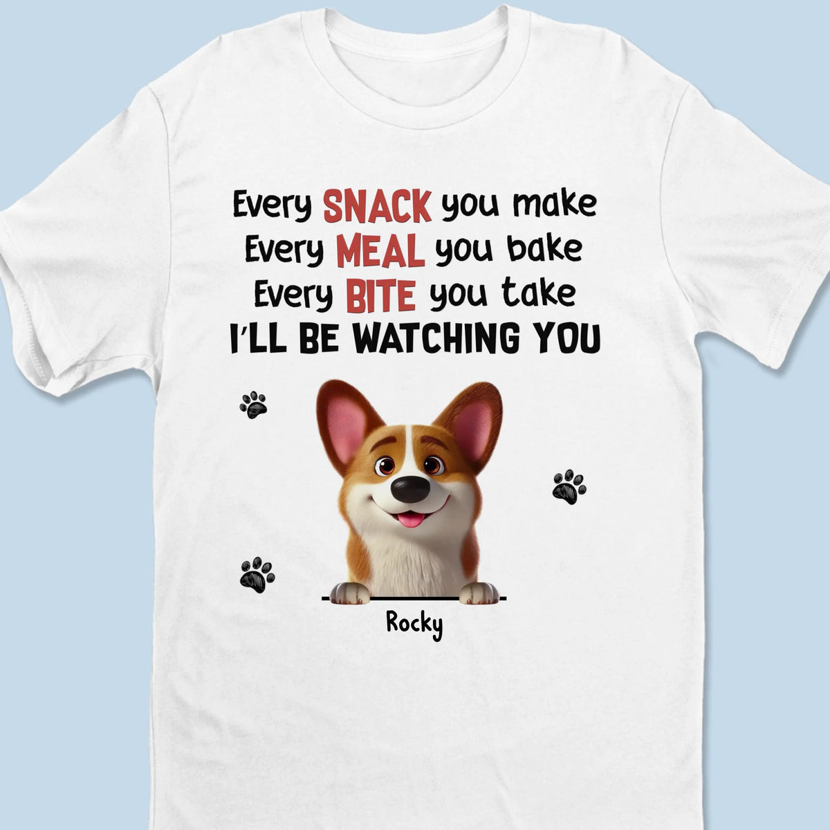 Certified Snack Supervisor - Dog Personalized Custom Unisex T-shirt, Premium T-shirt, Hoodie - Mother's Day, Gift For Pet Owners, Pet Lovers