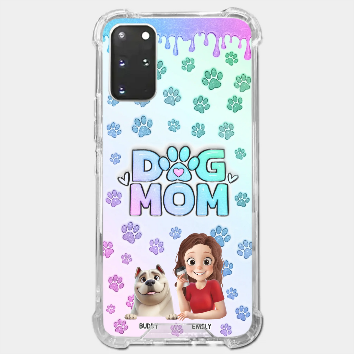 My Best Friend Has Paws - Dog Personalized Custom 3D Inflated Effect Printed Clear Phone Case - Gift For Pet Owners, Pet Lover