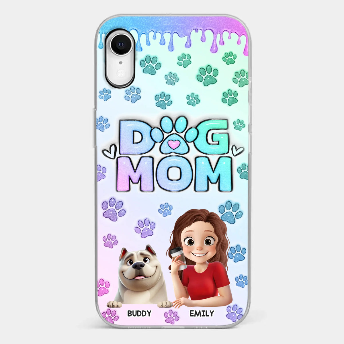 My Best Friend Has Paws - Dog Personalized Custom 3D Inflated Effect Printed Clear Phone Case - Gift For Pet Owners, Pet Lover