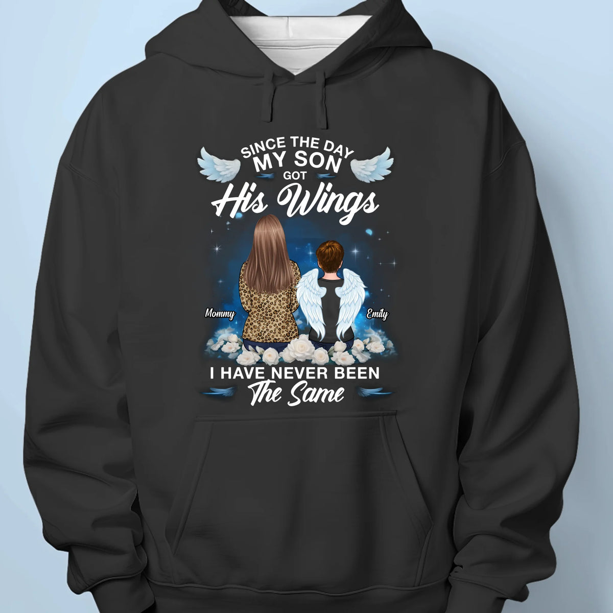 A Son’s Spirit Lives On In My Soul - Memorial Personalized Custom Unisex T-shirt, Premium T-shirt, Hoodie - Sympathy Gift For Family Members, Daughter, Son