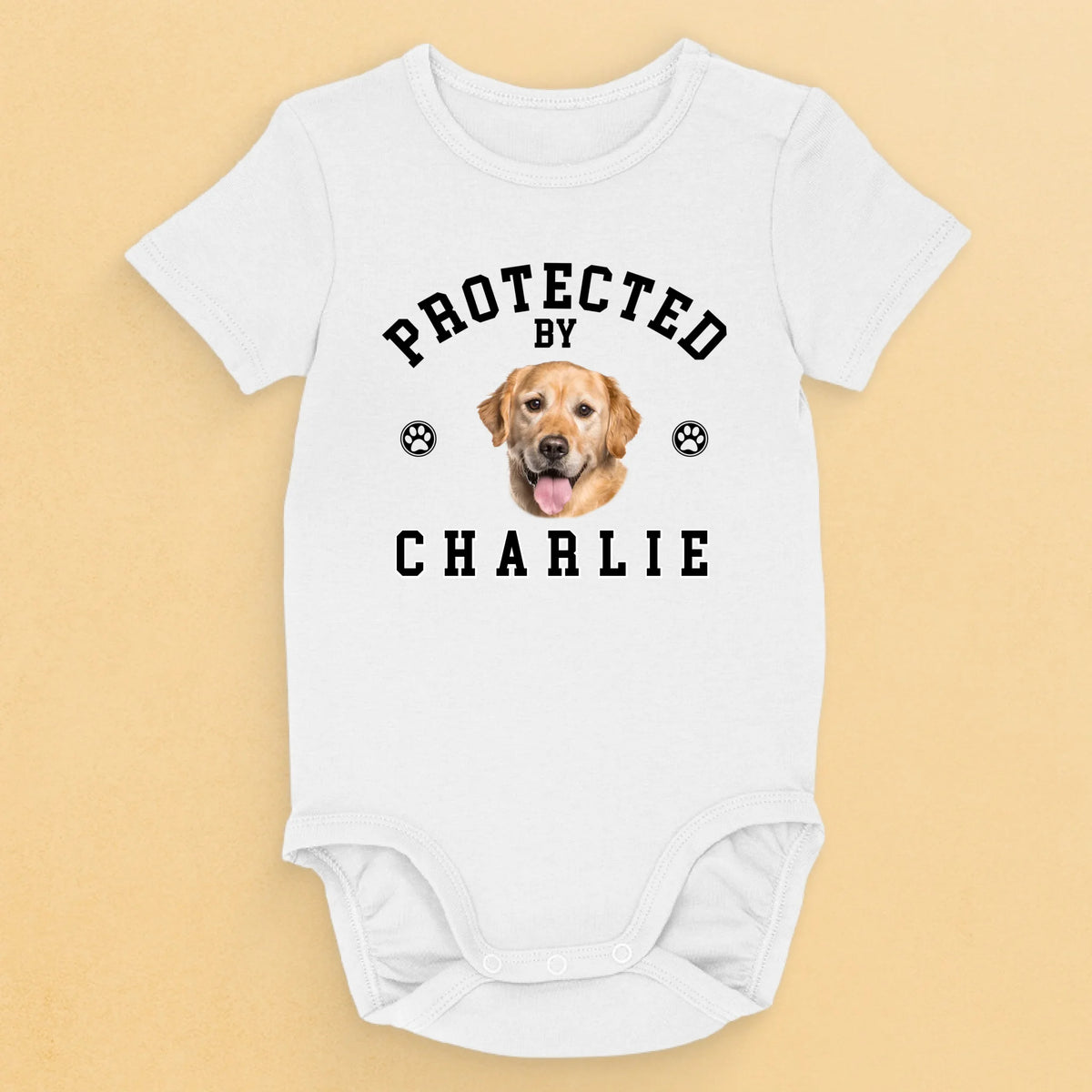 Custom Photo Cuteness Is Their Disguise - Dog & Cat Personalized Custom Baby Onesie - Baby Shower Gift, Gift For Pet Owners, Pet Lovers