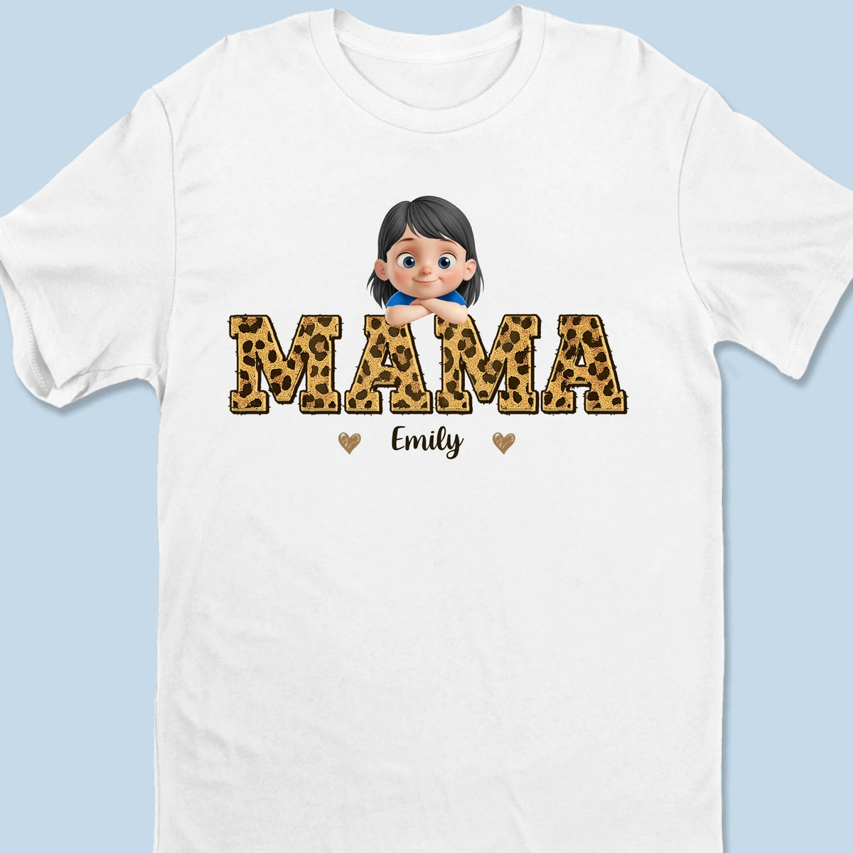 Behind Every Great Kid Is A Mama Who Believed First - Family  Personalized Custom Unisex T-shirt, Premium T-shirt, Hoodie - Mother's Day, Gift For Mom, Grandma