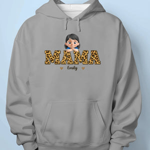 Behind Every Great Kid Is A Mama Who Believed First - Family  Personalized Custom Unisex T-shirt, Premium T-shirt, Hoodie - Mother's Day, Gift For Mom, Grandma