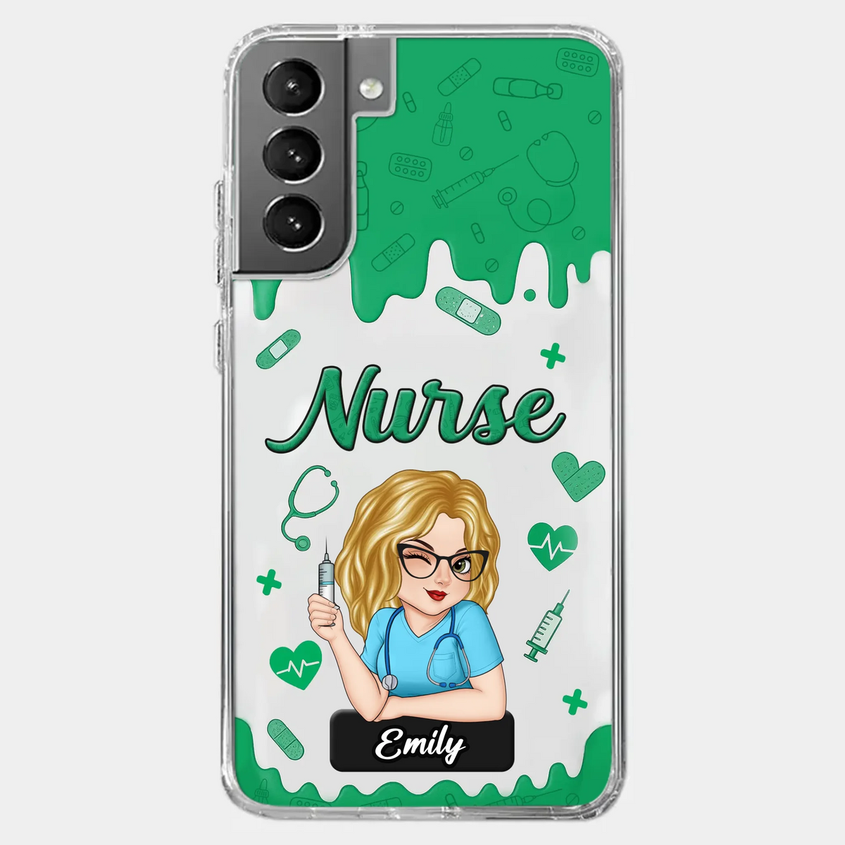 Born To Care, Trained To Heal - Nurse Personalized Custom Clear Phone Case - Appreciation, Thank You Gift, Nurse Life, Doctor Life