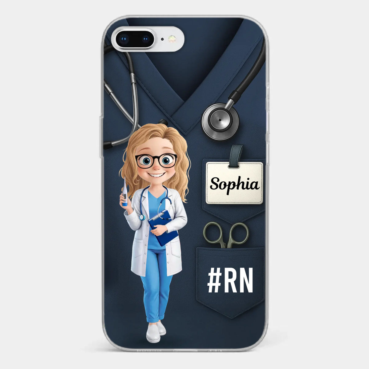 Caring Is My Superpower - Nurse Personalized Custom Clear Phone Case - Appreciation, Thank You Gift, Nurse Life, Doctor Life