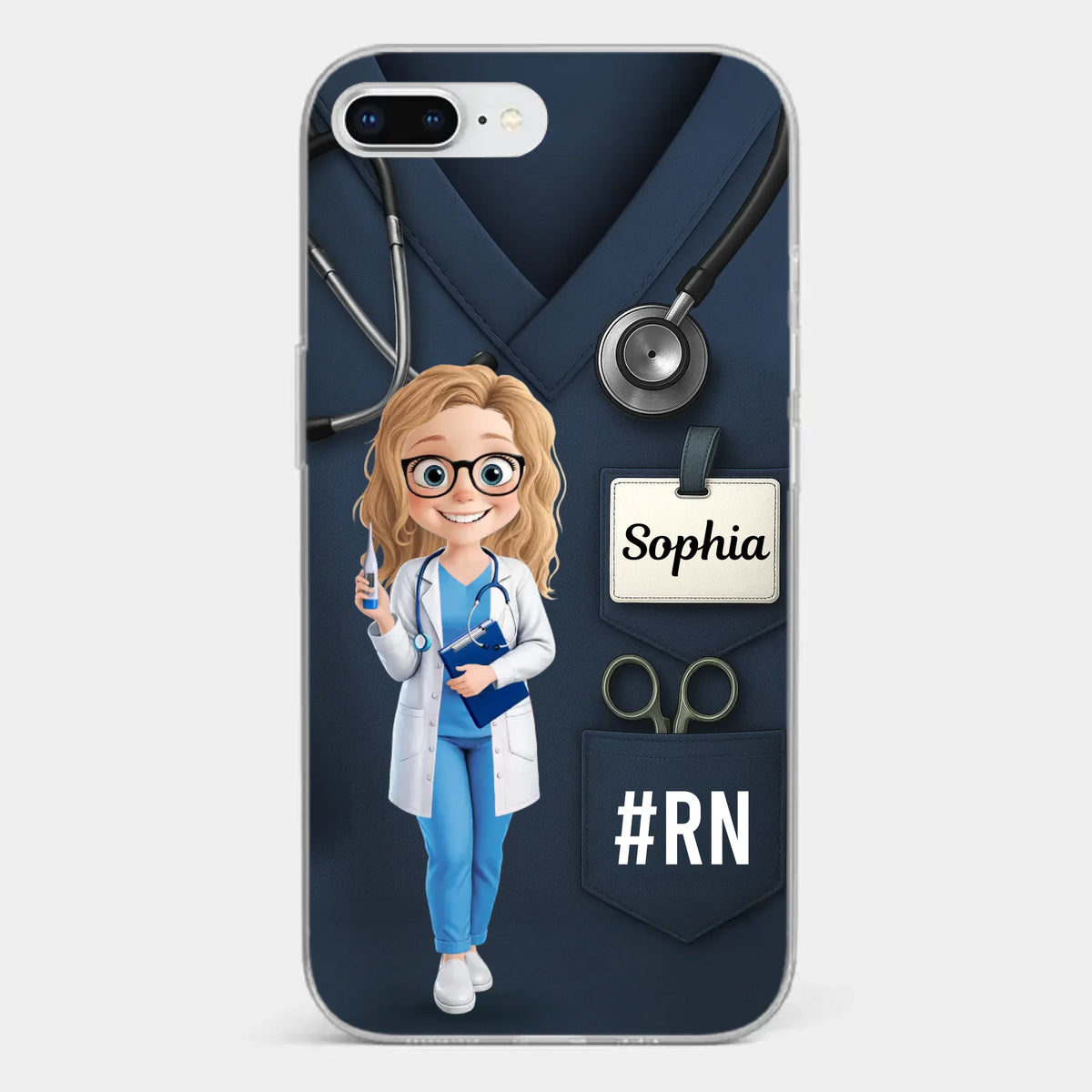 Caring Is My Superpower - Nurse Personalized Custom Clear Phone Case - Appreciation, Thank You Gift, Nurse Life, Doctor Life