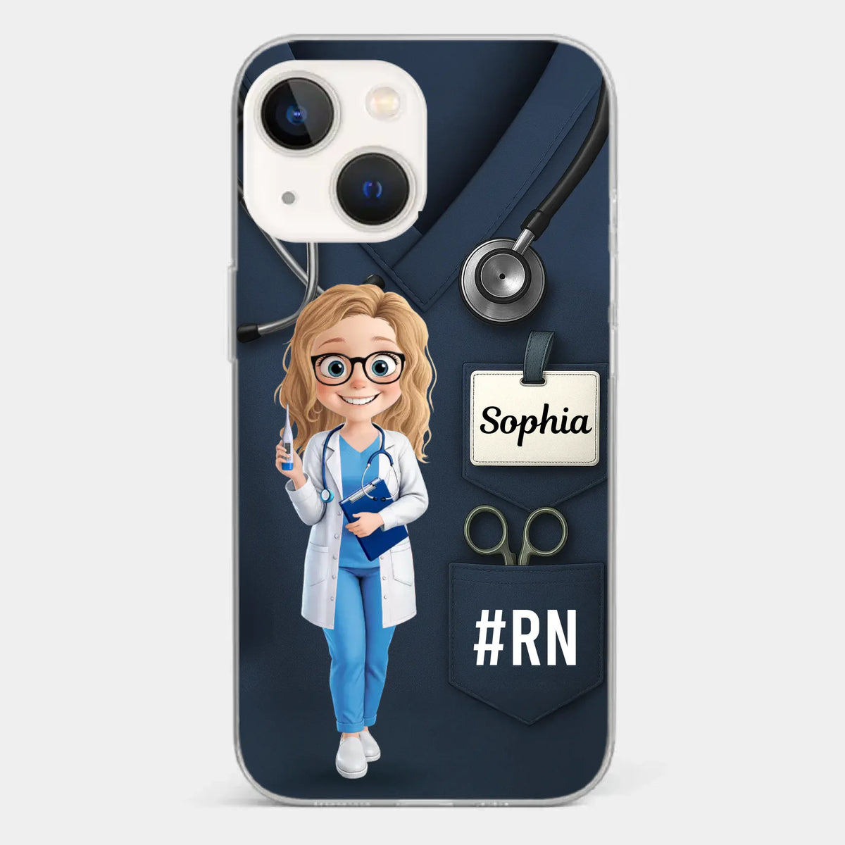 Caring Is My Superpower - Nurse Personalized Custom Clear Phone Case - Appreciation, Thank You Gift, Nurse Life, Doctor Life
