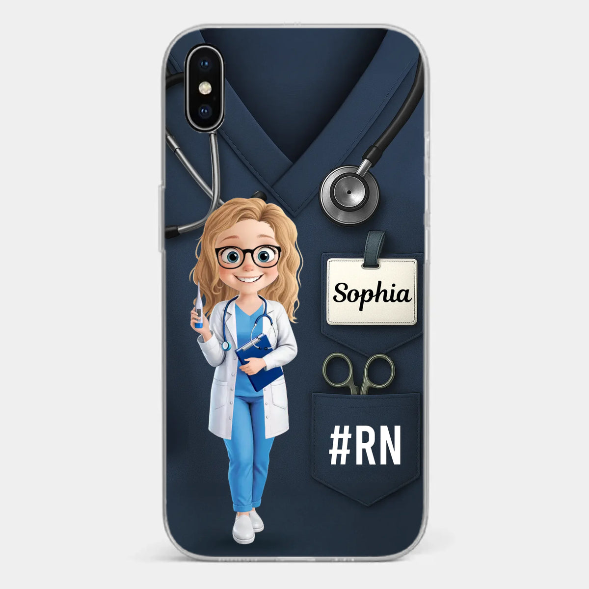 Caring Is My Superpower - Nurse Personalized Custom Clear Phone Case - Appreciation, Thank You Gift, Nurse Life, Doctor Life