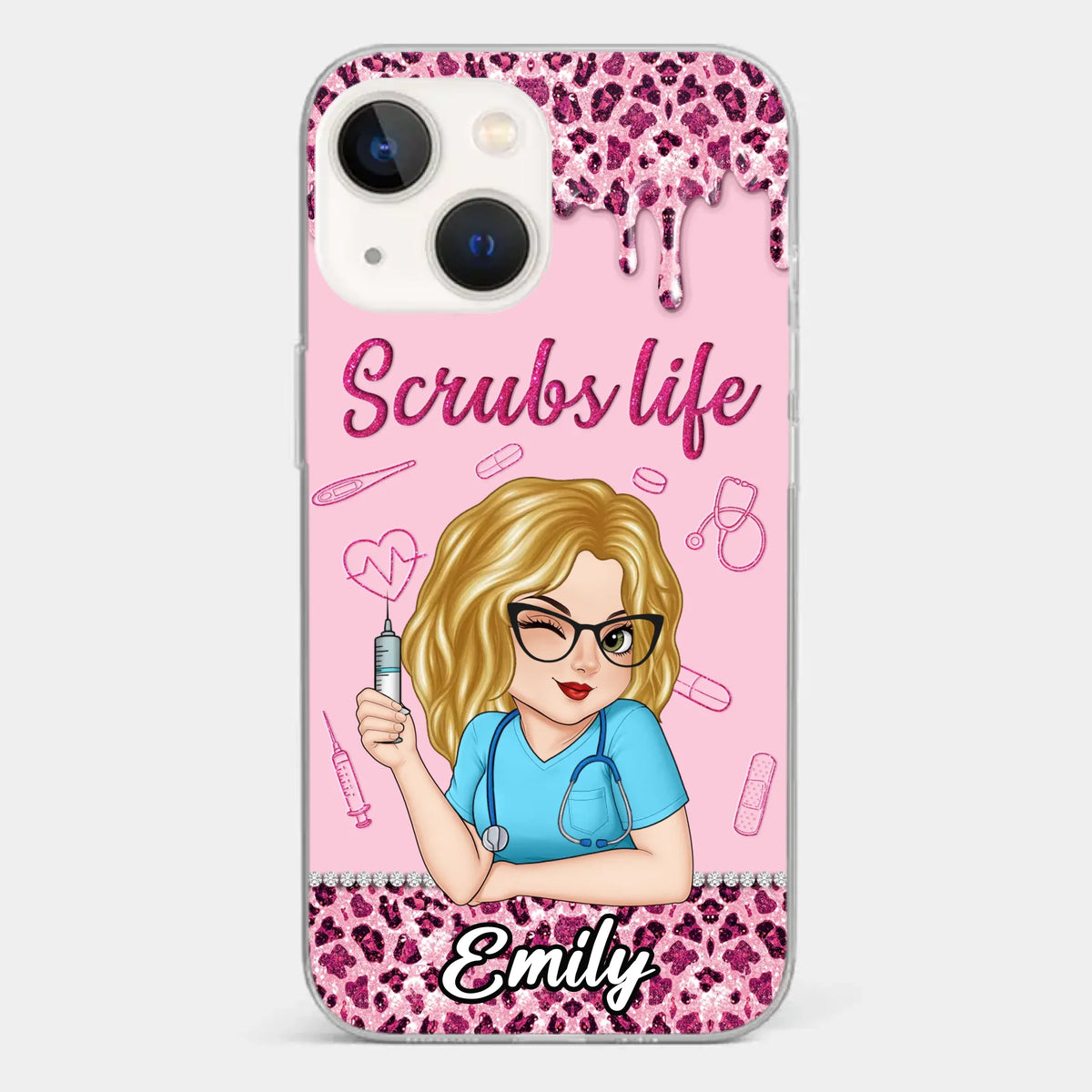 Living That Scrubs Life One Shift At A Time - Nurse Personalized Custom Clear Phone Case - Appreciation, Thank You Gift, Nurse Life, Doctor Life