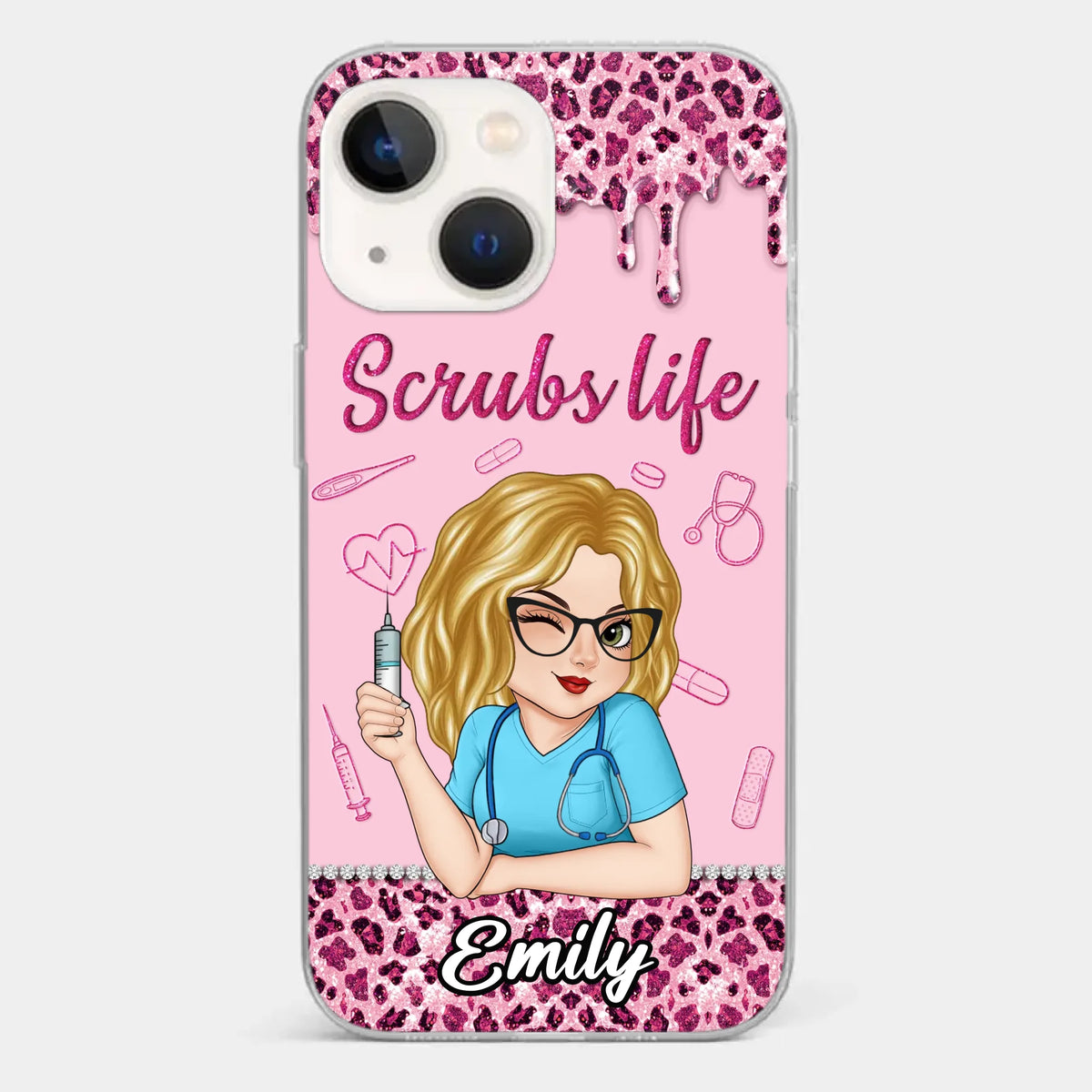 Living That Scrubs Life One Shift At A Time - Nurse Personalized Custom Clear Phone Case - Appreciation, Thank You Gift, Nurse Life, Doctor Life