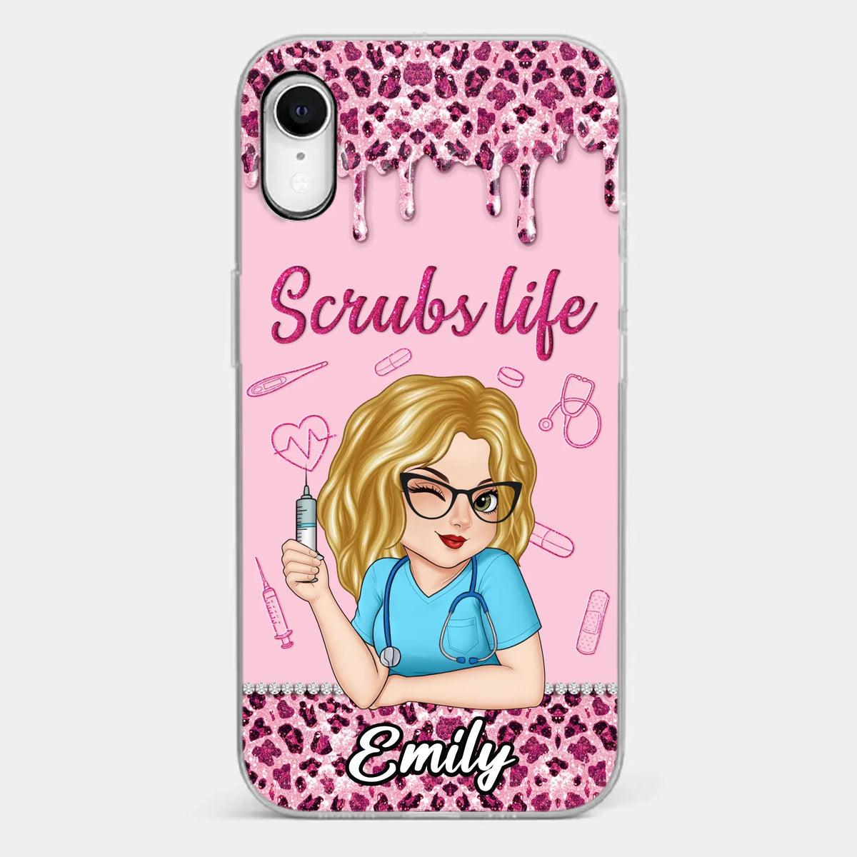 Living That Scrubs Life One Shift At A Time - Nurse Personalized Custom Clear Phone Case - Appreciation, Thank You Gift, Nurse Life, Doctor Life