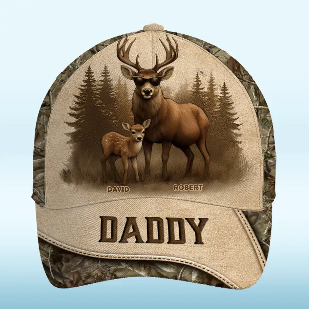 Always Leading, Forever Loved - Family Personalized Custom Hat, All Over Print Classic Cap - Father's Day, Gift For Dad, Grandpa