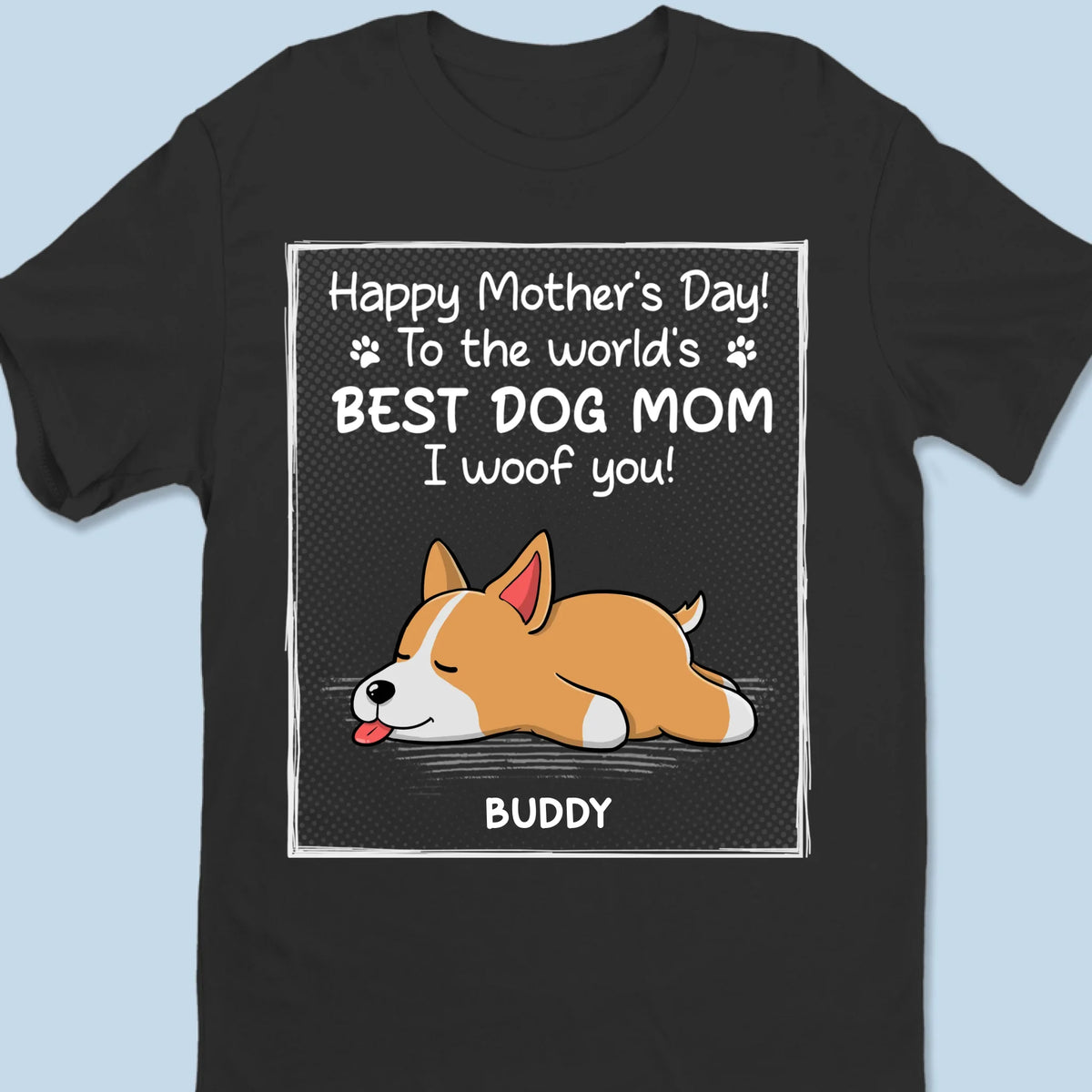 Custom Photo To The Best Dog Dad, I Woof You - Dog Personalized Custom Unisex T-shirt, Premium T-shirt, Hoodie - Mother's Day, Father's Day, Gift For Pet Owners, Pet Lovers