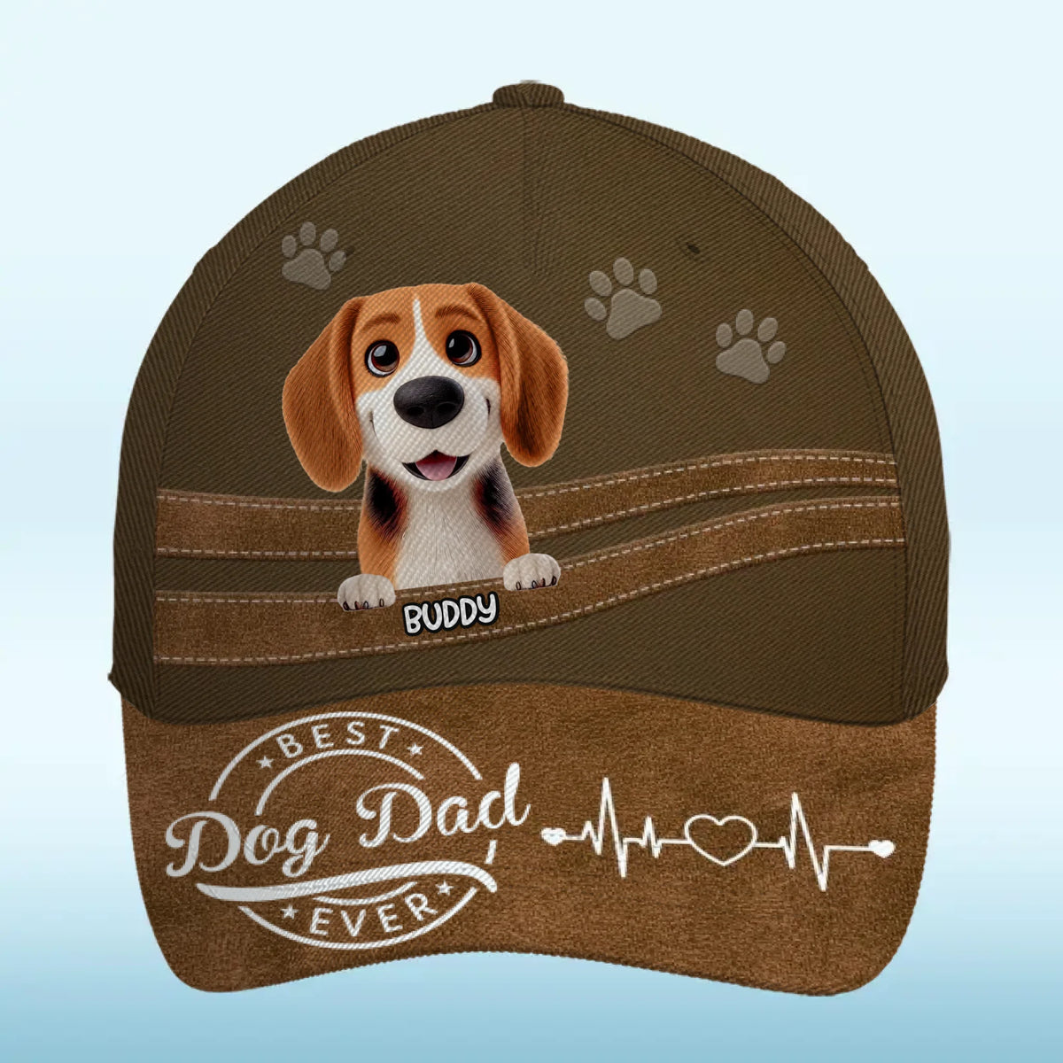 Fur Real, The Best Dad - Dog Personalized Custom Hat, All Over Print Classic Cap - Father's Day, Gift For Pet Owners, Pet Lovers