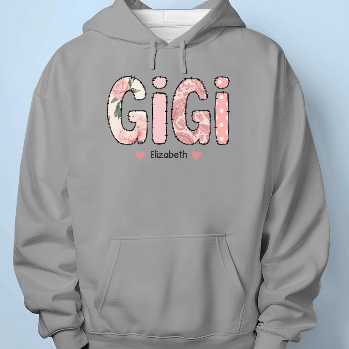 Made With Love And Grandkids - Family  Personalized Custom Unisex T-shirt, Premium T-shirt, Hoodie - Mother's Day, Gift For Mom, Grandma