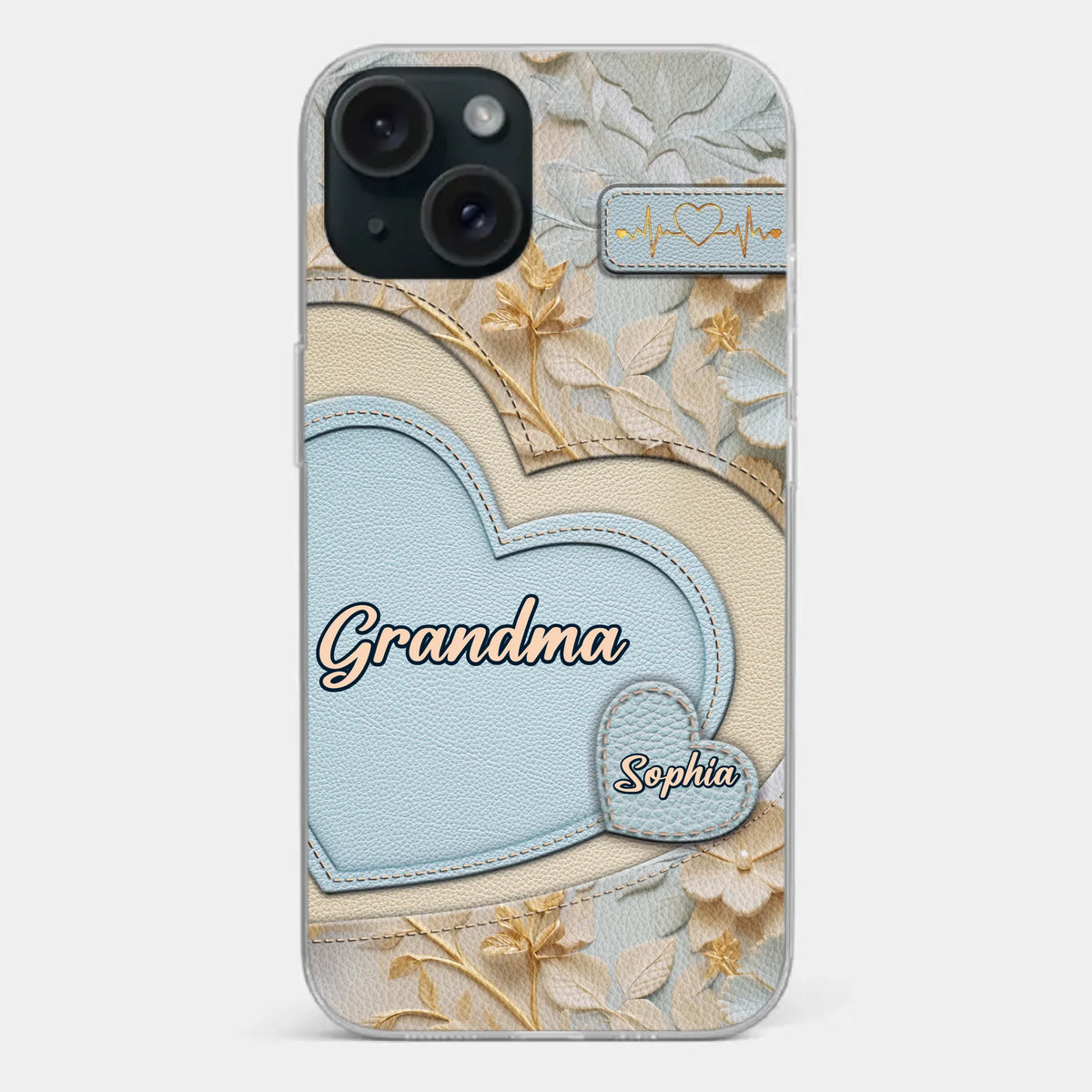 Tied Together By Love - Family Personalized Custom 3D Inflated Effect Printed Clear Phone Case - Mother's Day, Gift For Mom, Grandma
