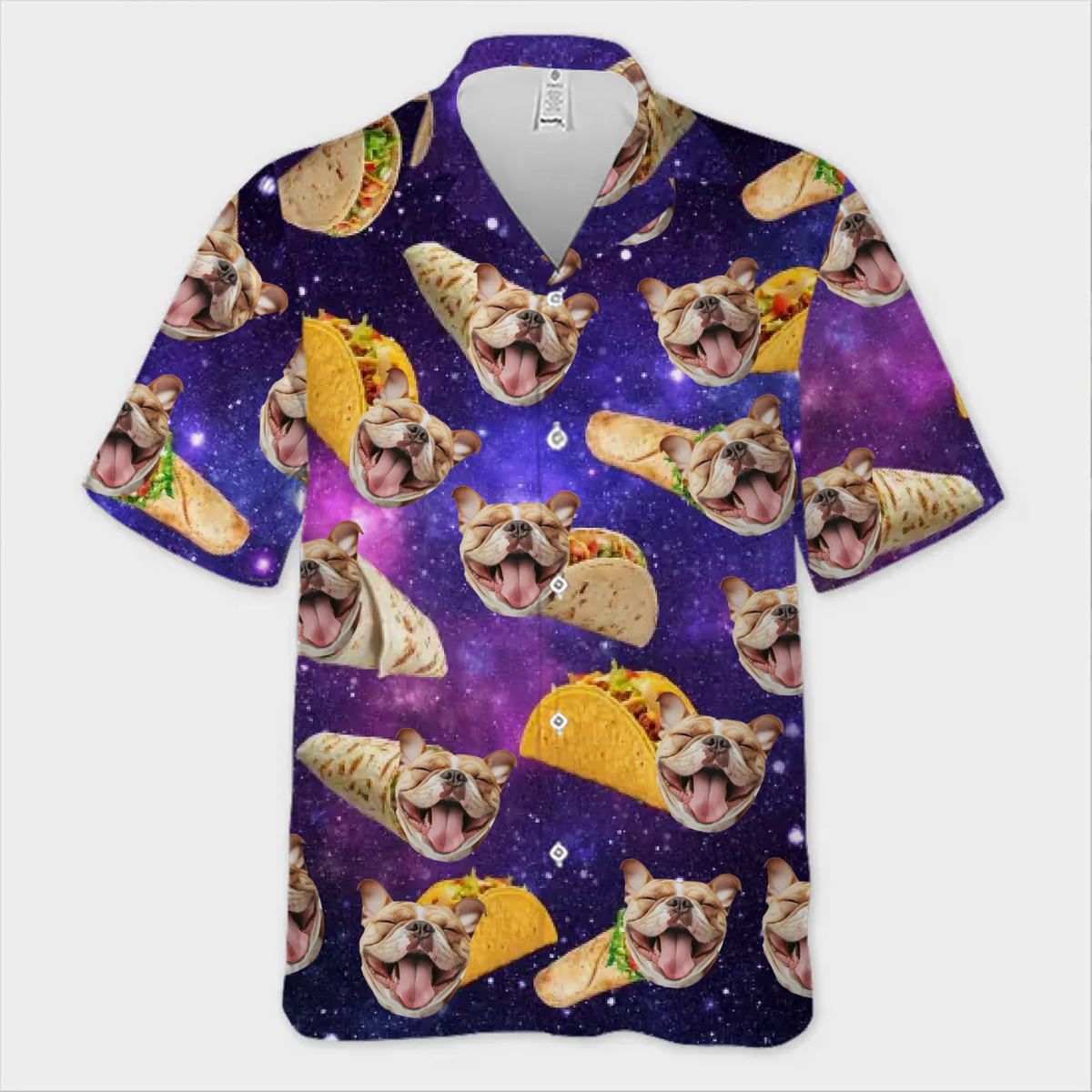 Custom Photo Just A Taco Dog With Dreams - Dog & Cat Personalized Custom Unisex Tropical Hawaiian Aloha Shirt - Summer Vacation Gift, Gift For Pet Owners, Pet Lovers, Travel Lovers