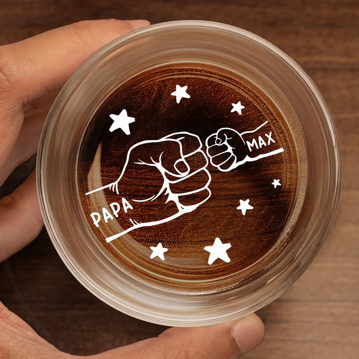 The Dad Crew, Always United - Family Personalized Custom Whiskey Glass - Father's Day, Gift For Dad, Grandpa