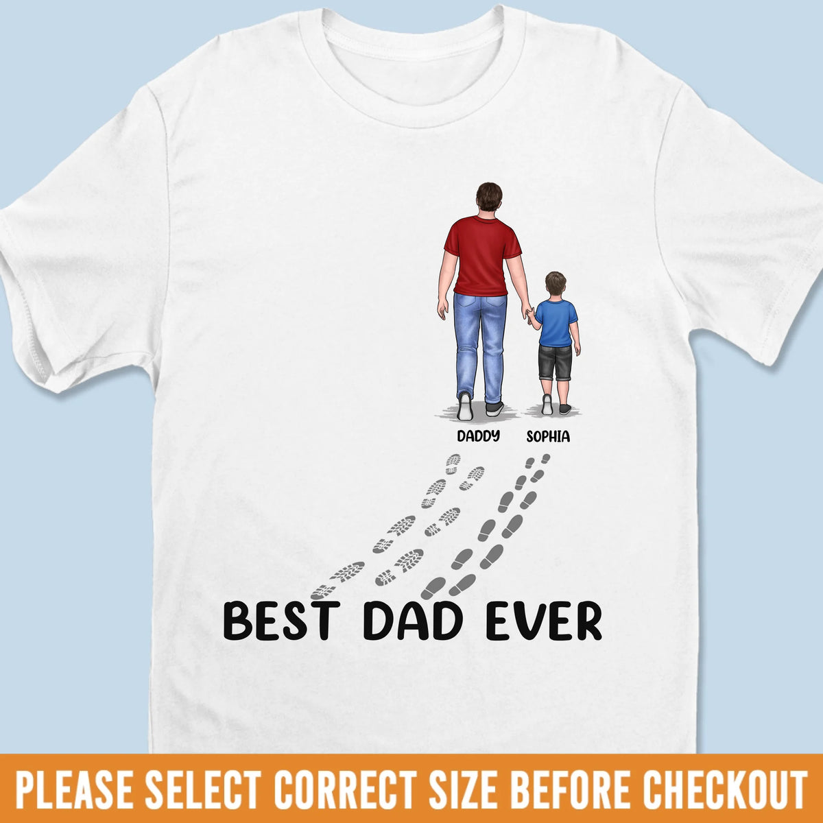 You Never Walk Alone - Family Personalized Custom Unisex T-shirt, Premium T-shirt, Hoodie - Father's Day, Birthday Gift For Dad